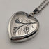 Vintage Sterling Silver Heart Locket Pendant with Necklace